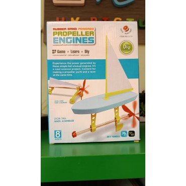 DIY Rubber band powered: Propeller engines