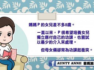 Aunty Anne信箱︰培養孩子獨立處理功課