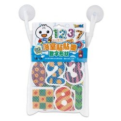 數字形狀-FOOD超人浴室貼貼樂