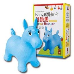 藍色小馬-Baby感覺統合跳跳馬(新版 打氣筒)