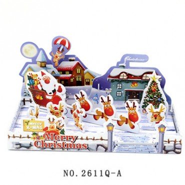 3D立體手工製作模型︰聖誕節a