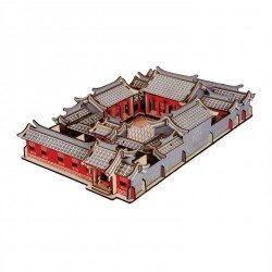 3D立體手工製作模型︰四合院