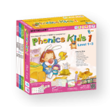 Phonics Kids Set 1 (Level 1-3)(6 Books+ 3DVD + 3CD)