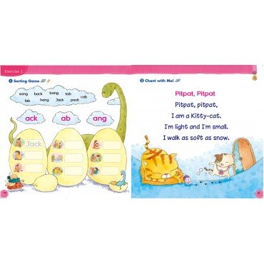 Phonics Kids Set 2 (Level 4-6)(6 Books+ 6DVD + 6CD)