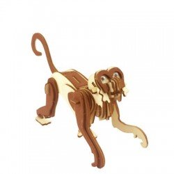 木質立體拼圖：猴（彩色）