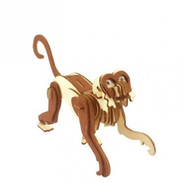 木質立體拼圖：猴（彩色）